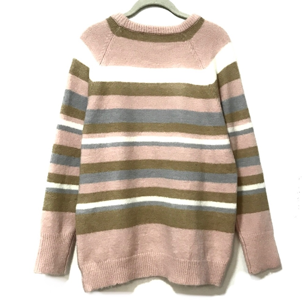 Super-soft Oversized Striped Tunic Sweater NWOT - Size M - Picture 3 of 6